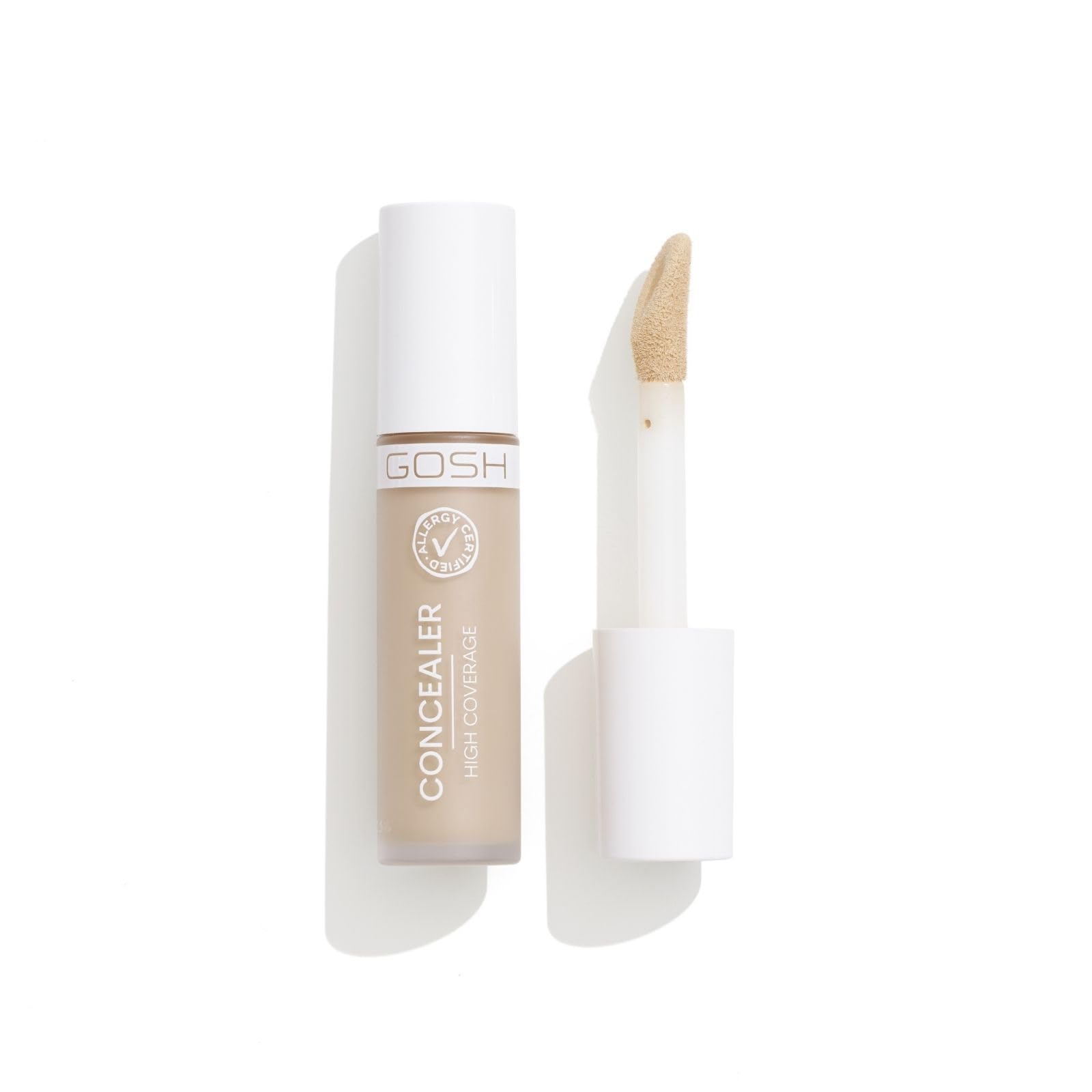 GOSH Concealer High Coverage 003 Sand I High coverage liquid concealer to cover dark circles, redness, blemishes and pimples for sensitive skin I Long-lasting, vegan and allergy-certified