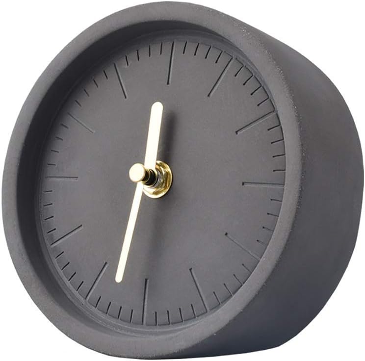 SIXRUN Tischuhr - Elegante Metall-Uhr Für Schreibtisch & Wohnzimmer