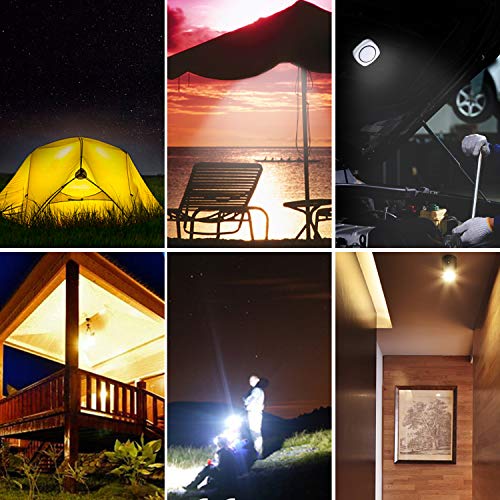 image for ORIENTOOLS Magnetic Solar Lights, Multifunctional Hybrid Battery LED L