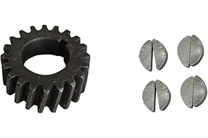 Supermotorparts Push Bike Gear&2pcs Woodruff Key Fits 66cc 80cc 2 Stroke Engine Motorized Bike