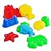 JOYIN 20 Pieces Beach Sand Toys Set Models, Beach Pail Set with Molds Bucket, Rake, and Shovel in Zippered Bag with Reusable Easy to Pack Mesh Backpack