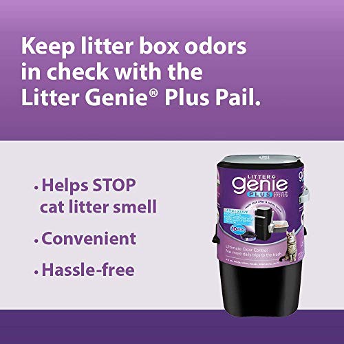 Litter Genie Plus Pail, Ultimate Cat Litter Disposal System, Locks Away