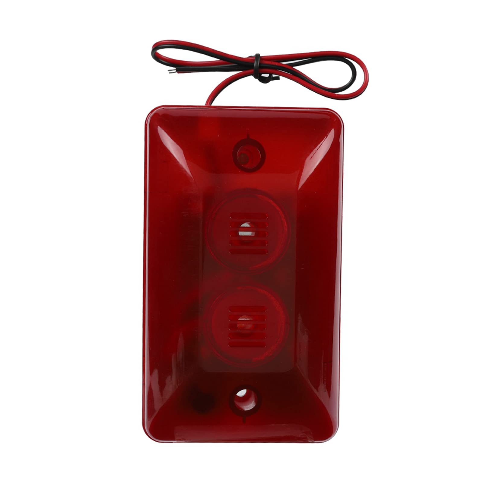 Sonew Sound Light Alarm 120dB High Decibel Sound Strobe Siren 12V DC Fire Prevention Alarm for Public Places Emergency Evacuation