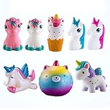 WATINC Random 3 Pcs Animal squishy Sweet Scented Vent Charms Slow Rising squishies Kawaii Kid Toy , Lovely Stress Relief Toy, Animals Gift Fun Large(3p Horse)
