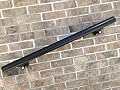 B52 Black Handrail Aluminum Stairs Kit 8 Ft and 1.97"diam, Includes 4 Wall Brackets.