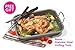Fox Home Roasting Pan Set , Non-Stick, Carbon Steel Baking Dish With Bonus Serrated Meat Knife, Stainless Steel Fork