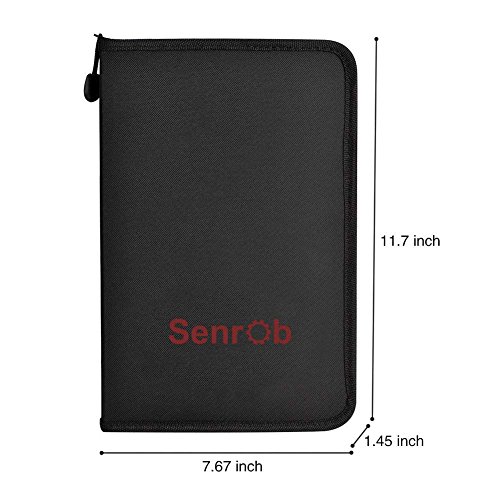 Senrob 48 Pcs Sketch& Drawing Pencil Set with Graphite& Charcoal Pencils, Erasers, Craft Knife, Sketch Book, Zippered Carry Case, Professional Art Kit for Artist, Beginner, Student, Kids & Adults
