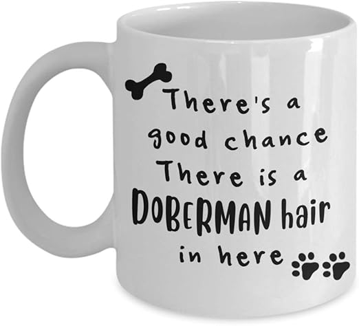 doberman coffee mug