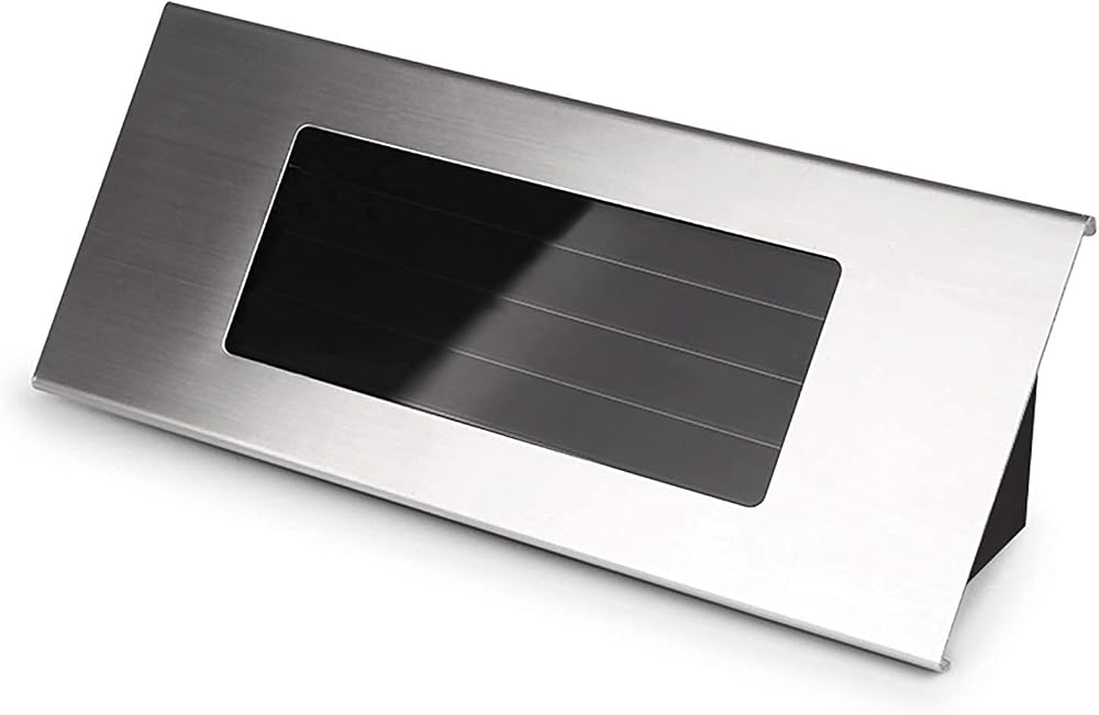 Powstro Verdelif Solar Doorplate Light Stainless Steel Outdoor Number Plaque 4