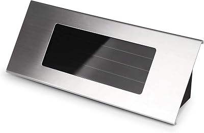 Powstro Verdelif Solar Doorplate Light Stainless Steel Outdoor Number Plaque 4