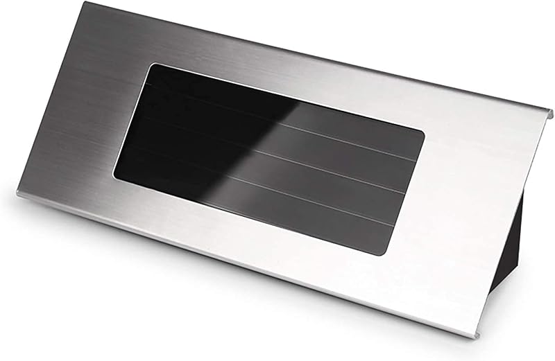 Powstro Verdelif Solar Doorplate Light Stainless Steel Outdoor Number Plaque 4