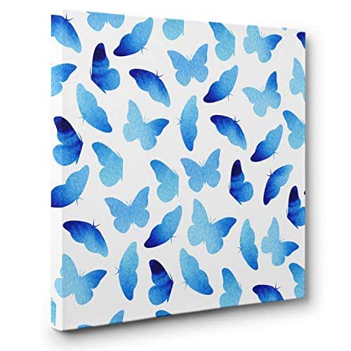 Blue Butterfly CANVAS Wall Art Home Décor Handmade Products