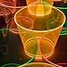 DuraHome - Hard Plastic Cups - 9 Oz. Party Cups Beverage Tumblers in Assorted Neon Colors (Blacklight Party) 100 Count
