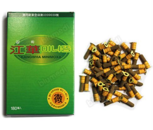 Kang HWA Mini Moxa - 1Box (180EA) (Yellow)