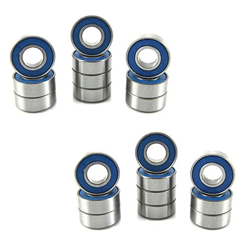 Traxxas 5116 5x11x4mm ABEC 3 Replacement Precision Ball Bearings MR115-2RS-BU (20)