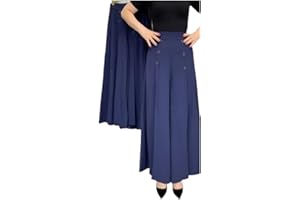 VLJSFKH Gpmsign Fashion Wide Leg Pants for Women, Stylish Pleated Wide-Leg Pants