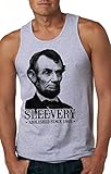 Sleevery Tank Top Funny Abe Lincoln Hilarious Political Novelty Sleveless Tee