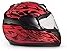 Typhoon Youth Kids Full Face Helmet with Shield & Gloves Combo Motorcycle Street Dirt Bike - Red (Medium)