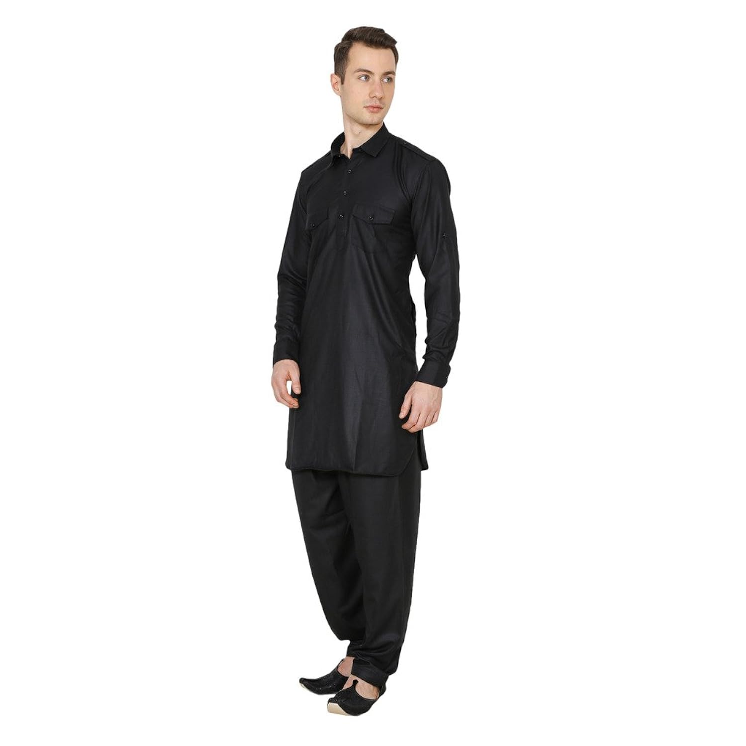 royal kurta men's linen pathani suit (royal_10)