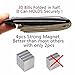 Money Clip, Front Pocket Wallet, Leather RFID Blocking Strong Magnet thin Wallet (one size, Crosshatch Black)