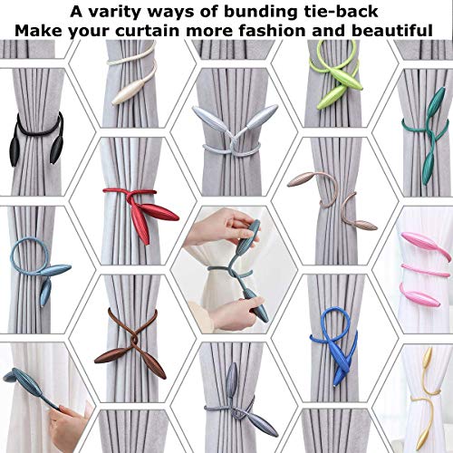 Arisekey Curtain Tiebacks Creative 2 Pieces Rope Random Modeling