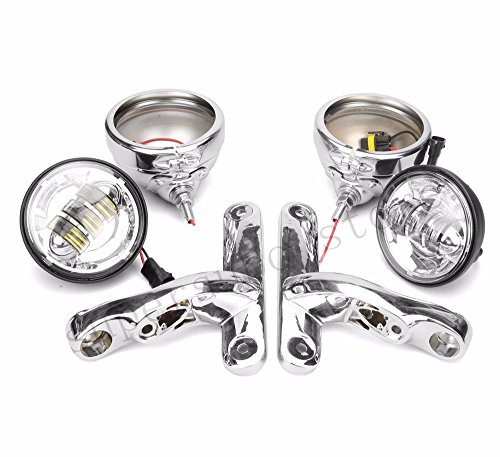 LED Spotlight harley street glide FLHX passing lights harley electra glide bullet turn signal lights road king models led lights CVO models - Thumbnail 6