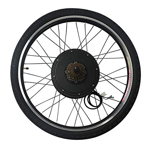 LLY 26" Electric E-Bike Motor Kit Rear Wheel 48V 1000W Battery Powered Bicycle Motor Conversion Kit CA-US Warehouse Drop Ship