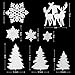 Pangda 8 Pieces Christmas Metallic Cutting Dies Embossing Dies Stencil, Include Snowflake, Christmas Tree and Reindeer Metal Mould for DIY Crafts