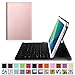 Fintie Keyboard Case for Samsung Galaxy Tab A 10.1 with S Pen, Slim Shell Light Weight Stand Cover with Detachable Wireless Bluetooth Keyboard for Galaxy Tab A 10.1 with S Pen(SM-P580/P585), Rose Gold