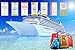 TravSun Cruise Luggage Tags Holders-9Pk Quality Strong Clear Soft PVC-ships 9Pk
