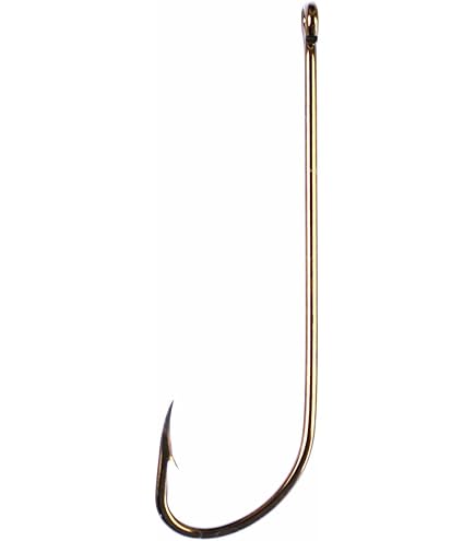 Eagle Claw 2X Long Shank Offset : Fishing Hooks : Sports & Outdoors