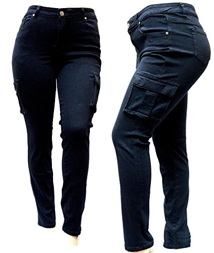 women's plus size cargo jeans