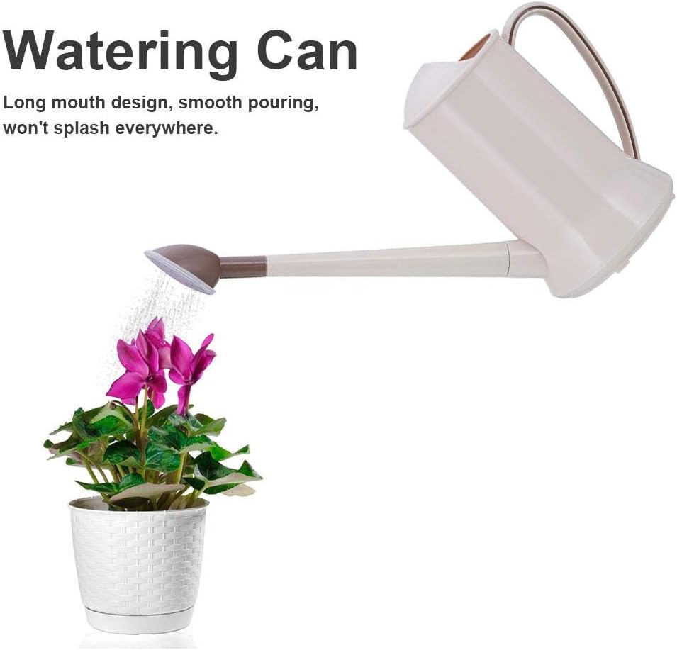 N/J Gießkanne, 2L leichte Pflanzen Gießkanne im Freien mit Griff Dünner