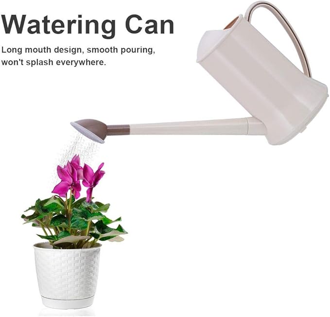 N/J Gießkanne, 2L leichte Pflanzen Gießkanne im Freien mit Griff Dünner