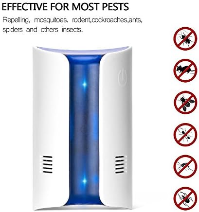 ZivaTech Ultrasonic Electromagnetic Pest Repellent Control 2018, Plug in Home Indoor and Outdoor Repeller, Get Rid of Mosquito, Ant, Flea, Rats, Roaches, Cockroaches, Fruit Fly, Rodent, Insect