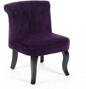 Atmosphera Sillón crapaud - Tapizado en TERCIOPELO - Color MORADO