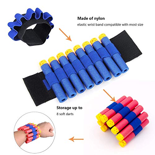 KINGSOO Tactical Vest Kit for Nerf N-Strike Elite Series Tactical Gear Include Vests Glasses Scarves Clips Bullets (Set1) - Thumbnail 6