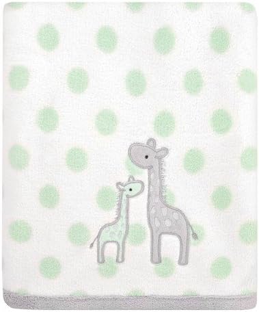 Just One You Made by Carter's Giraffe Fluffy Fleece Blanket - Green