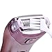 Women's Electric Shaver, Cordless 3-Blade Wet & Dry Use, Body Hair Epilator Armpit Bikini Trimmer Lady Shaver, Rechargeable, 2 Accessories (Purple) - Happy Hours