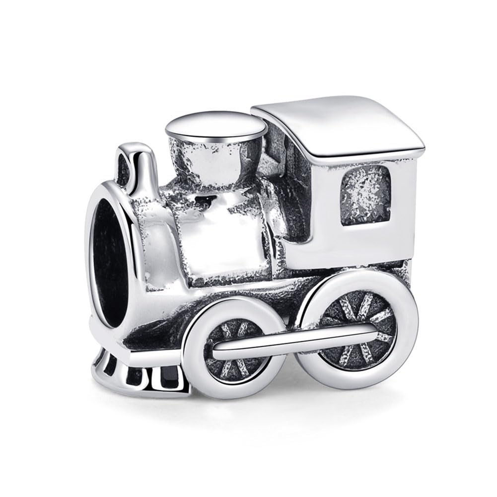 925 Sterling Silver Train Charm Sport Charm Bus Charm Ship Charm Anniversary Charm for Pandora Charm Bracelet
