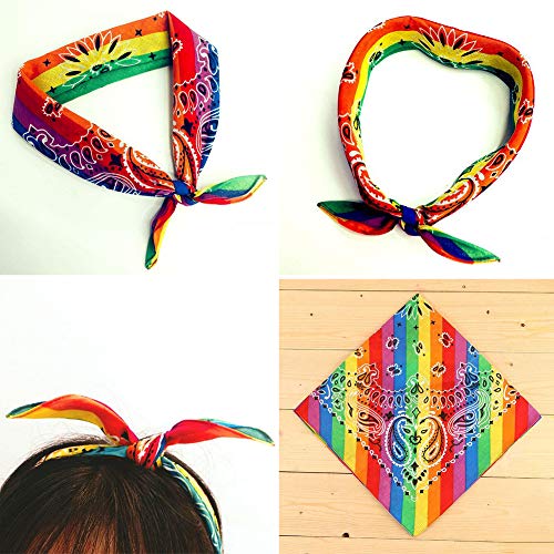 4 Regenbogen Bandanas - LGBTQ Pride Accessoires