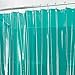 InterDesign Vinyl 4.8 Gauge Shower Liner, 72 x 72, Deep Teal