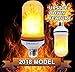 LED Flame Effect Light Bulb, E26 LED fire light bulbs have simulated flickering flame tiki torch effect for home, patio, restaurant, bar, or festival decorations