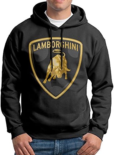 Lamborghini Aventador Hot Wheels Mens Power Fleece Hoodie Black