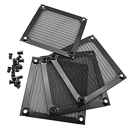 80mm Computer Fan Filter Grills with Screws, Aluminum Frame Ultra Fine
