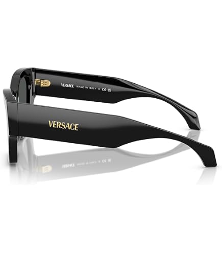 Versace VE 4496U GB1/87 Black Plastic Square Sunglasses Grey  display picture 1