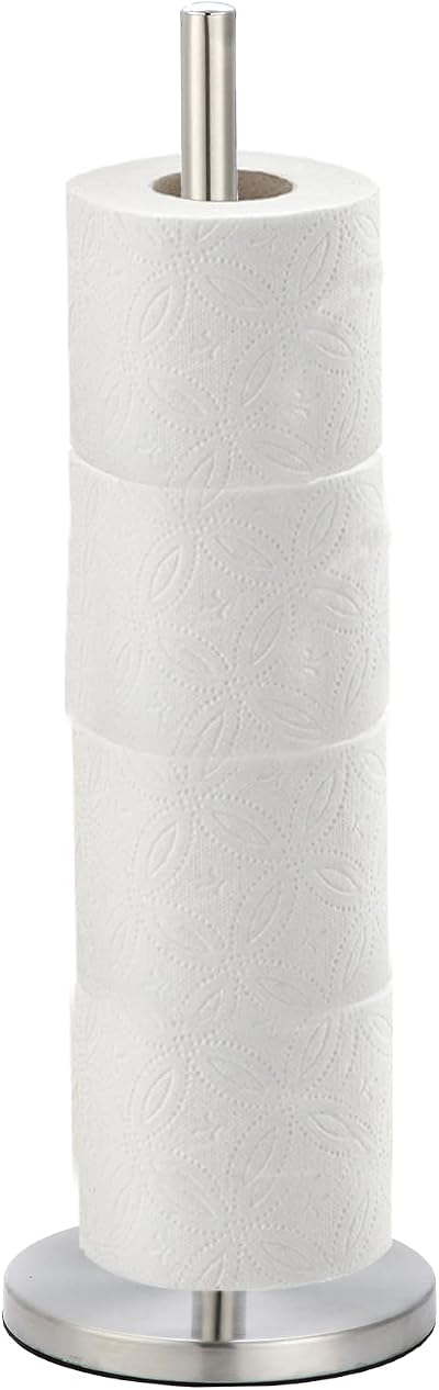 Blue Canyon Stainless Steel Toilet Roll Holder Spike Free Standing