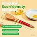 Riveira Spatula Turner Cooking Gift Nonstick 13-Inch Kitchen Utensil Wooden Spatula for Cooking Saute Paddle with Premium Quality Silicone Handle for Everyday Use