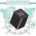 JAHMAI Wall Charger, USB Charger Fast Charging Compact Wall Plug Adapter