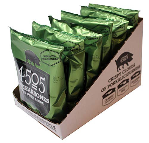 4505 Meats Chicharrones Fried Pork Rinds, Jalapeno Cheddar, 1 Ounce, 6 Count - Thumbnail 4